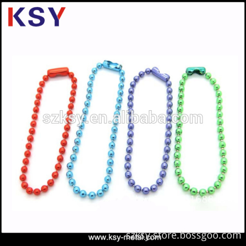 New fashion colored metal ball chain for handbag
